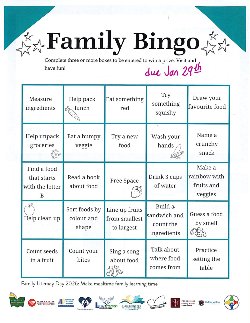 Family Bingo Sheet